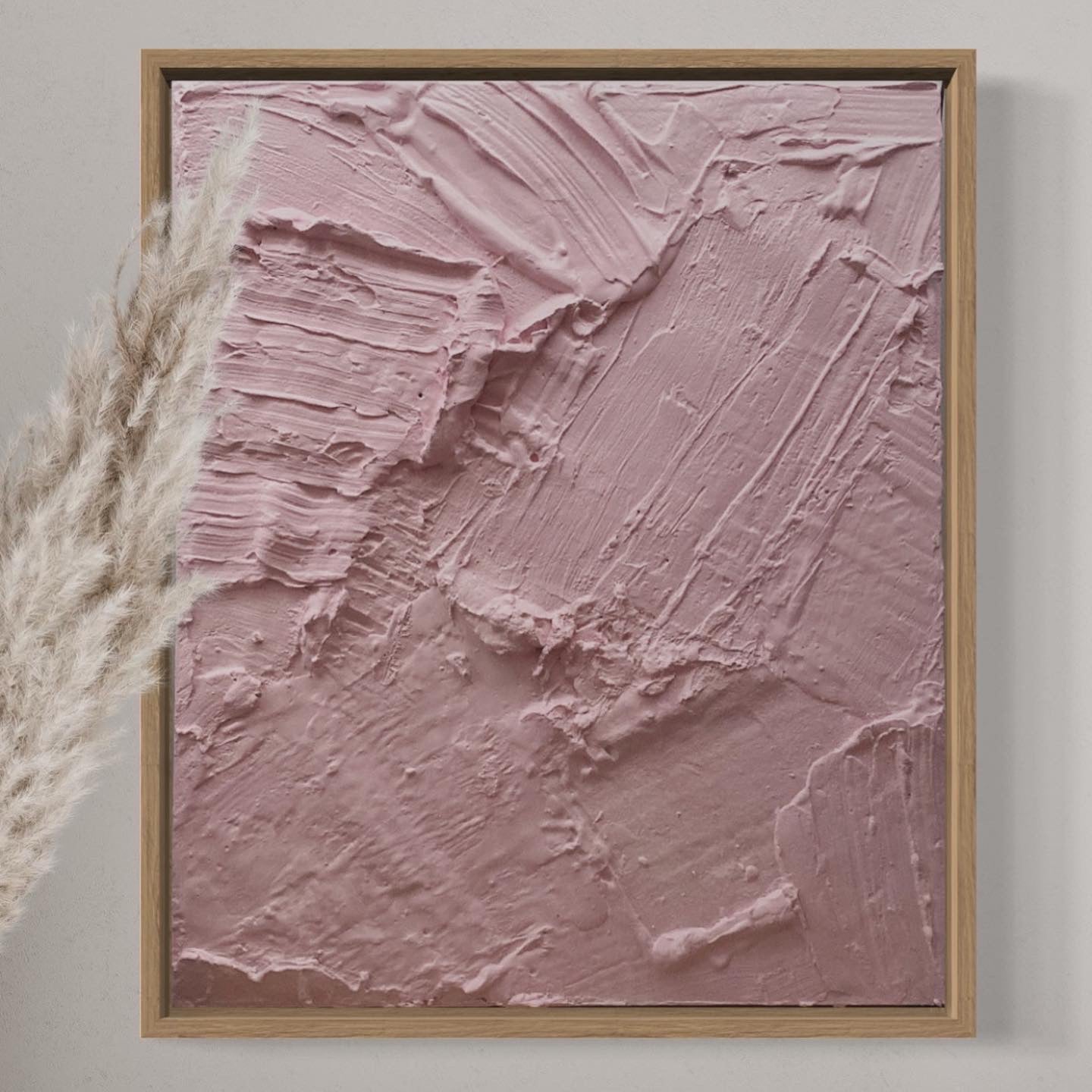 cuadro texturado "Heavy Pink"