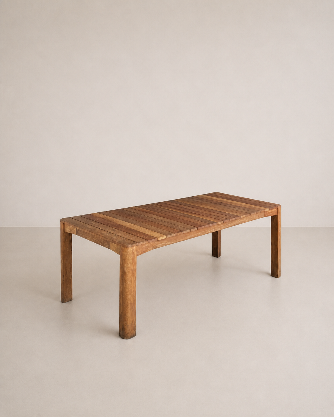 Mesa de terraza en madera huayruro