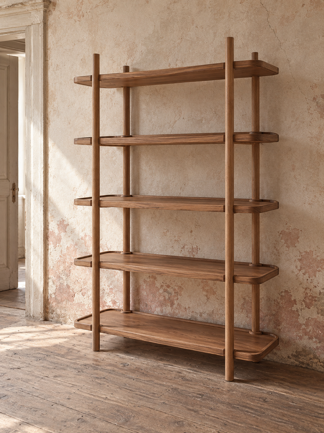 Estantería modular de madera sólida – 5 niveles